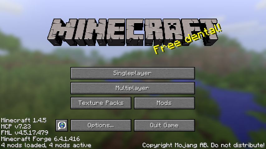 Minecraft Forge v6.4.1.416 для Minecraft 1.4.5
